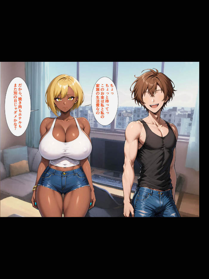 【エロ漫画】 【全4作収録】クズ男たちからギャル母娘を寝取って幸せにするお話 総集編 モザイク版 ハレノヒ ラビットフット サンプル画像