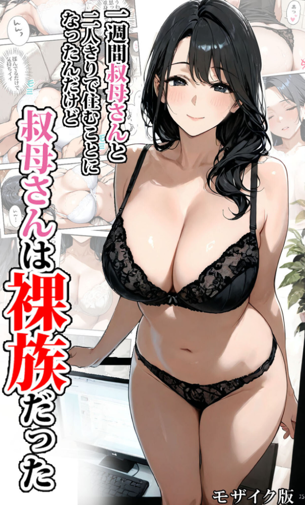 【エロ漫画】 一週間叔母さんと二人きりで住むことになったんだけど叔母さんは裸族だった モザイク版  東京漫画研究所 あいラビ サンプル画像