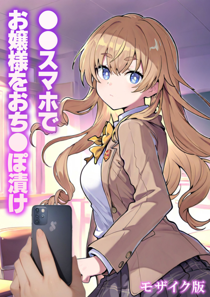 【エロ漫画】 ●●スマホでお嬢様をおち●ぽ漬け モザイク版 テストラの実験室 あいラビ サンプル画像