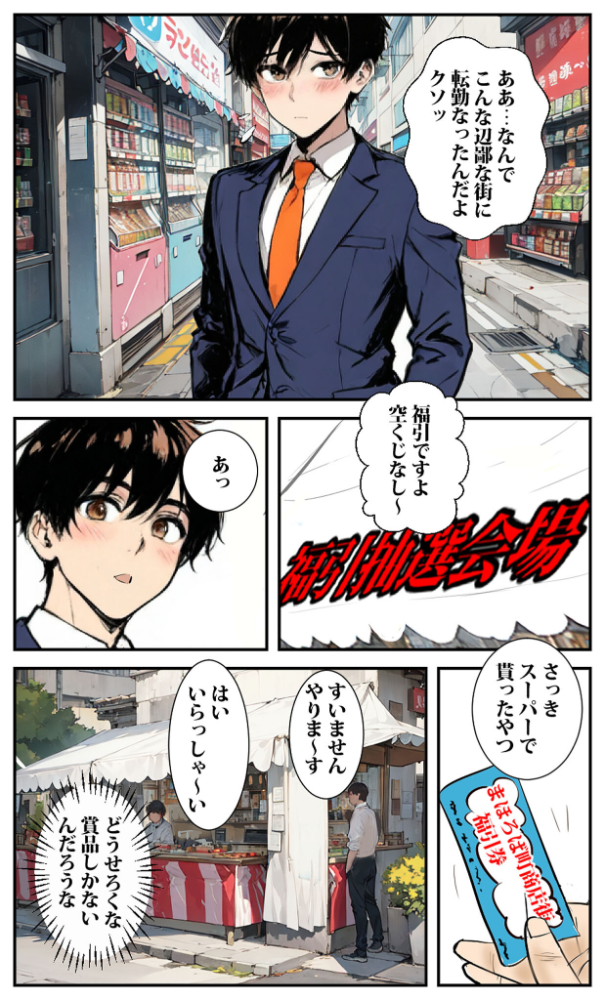 【エロ漫画】 商店街の福引き引いたら人妻が当たった モザイク版  東京漫画研究所 あいラビ サンプル画像