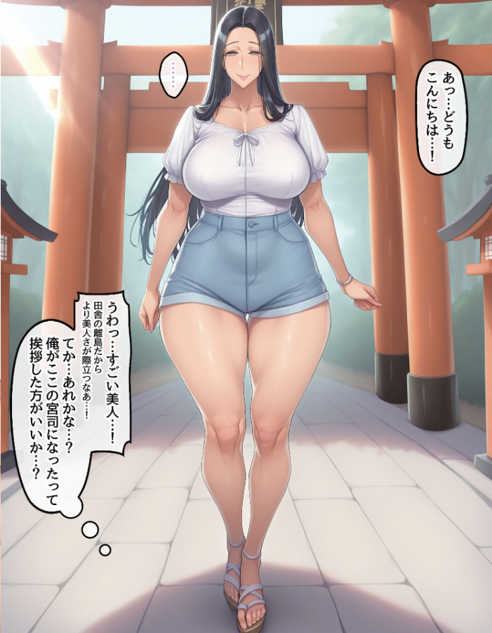 【エロ漫画】 孕ませ島1〜離島の神社に呼ばれた俺が、島の未来のために子種を注ぎ続ける話〜 モザイク版 ハレノヒ あいラビ サンプル画像