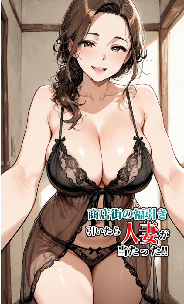 【エロ漫画】 商店街の福引き引いたら人妻が当たった モザイク版  東京漫画研究所 あいラビ サンプル画像