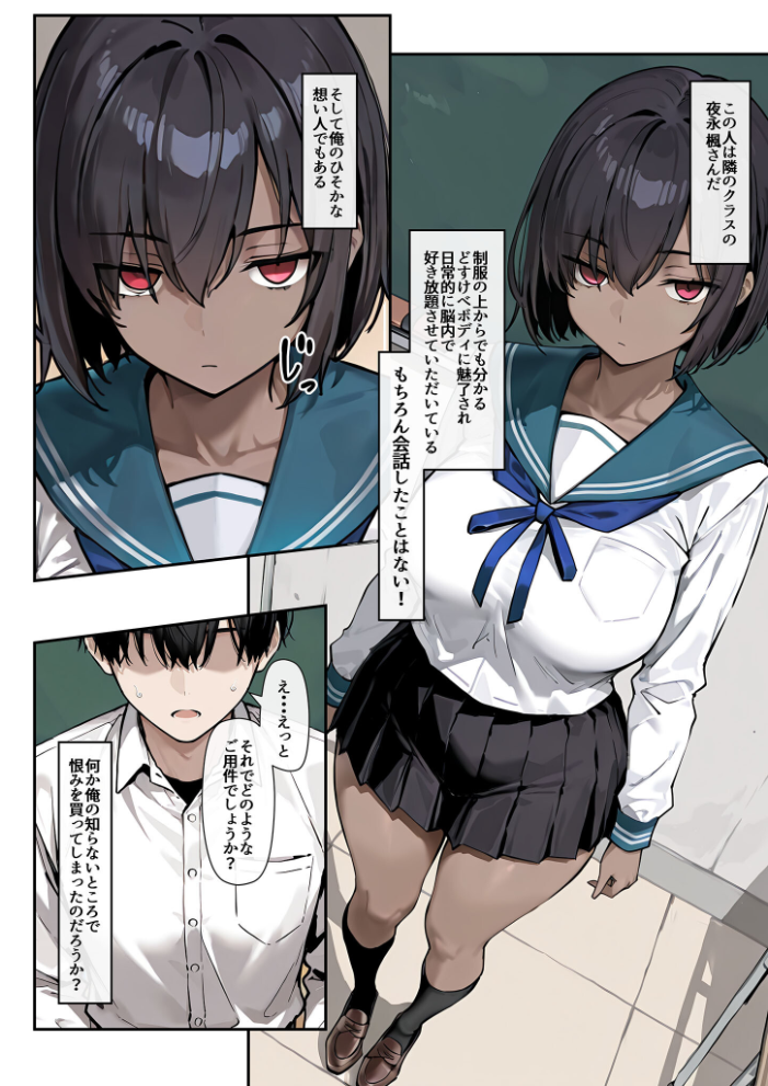 【エロ漫画】 どスケベボデーの夜永さん モザイク版 だまご屋 あいラビ サンプル画像