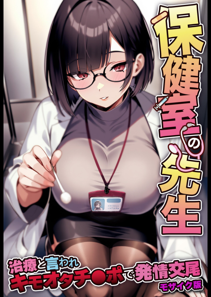 【エロ漫画】 保健室の先生 治療と言われキモオタチ●ポで発情交尾 モザイク版  ストラボ あいラビ サンプル画像