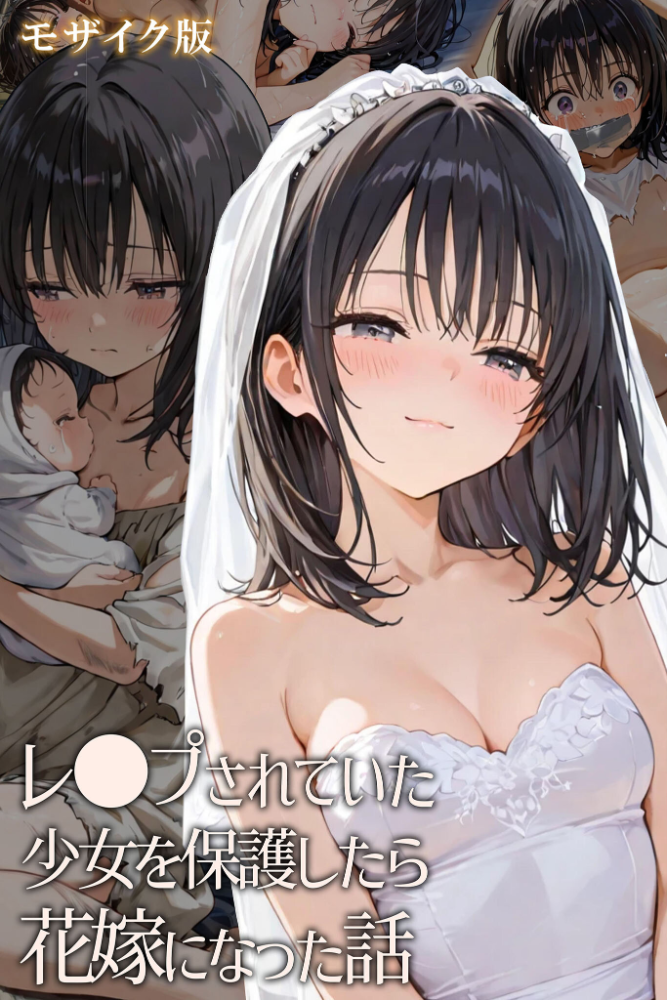 【エロ漫画】 レ○プされていた少女を保護したら花嫁になった話 モザイク版  hentaiedge あいラビ サンプル画像