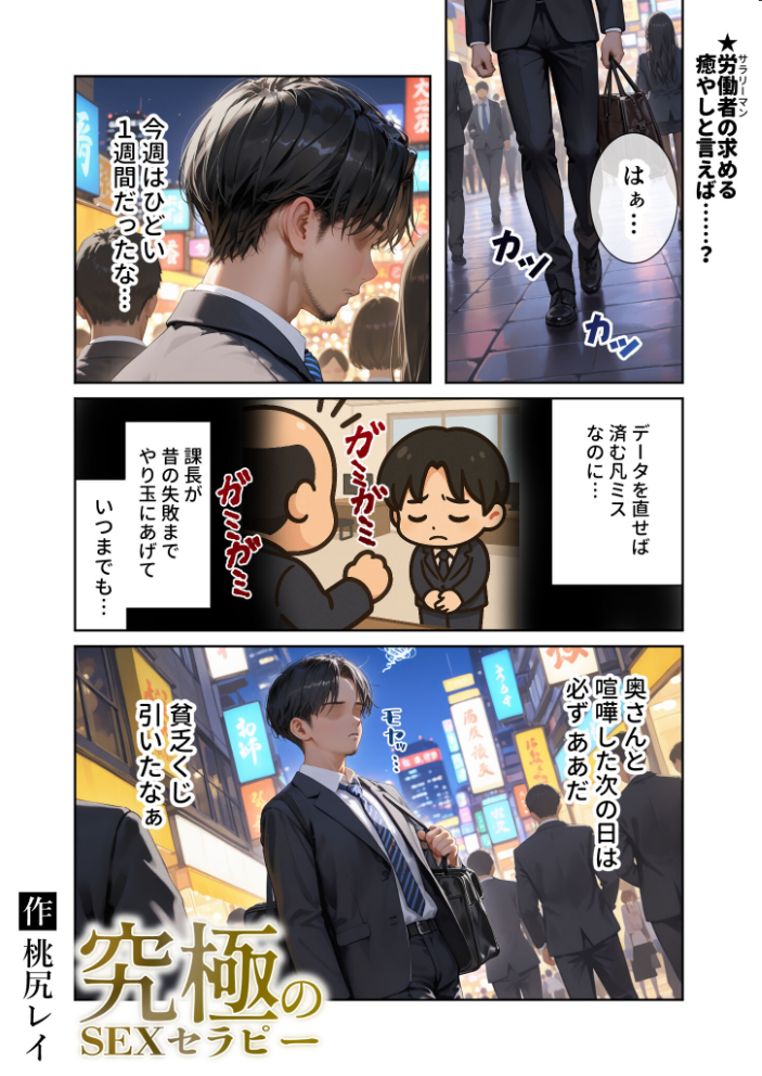 【エロ漫画】 究極のSEXセラピー 〜何でも望みを叶えてくれるHなセラピスト〜 第1話 桃尻レイ サンプル画像