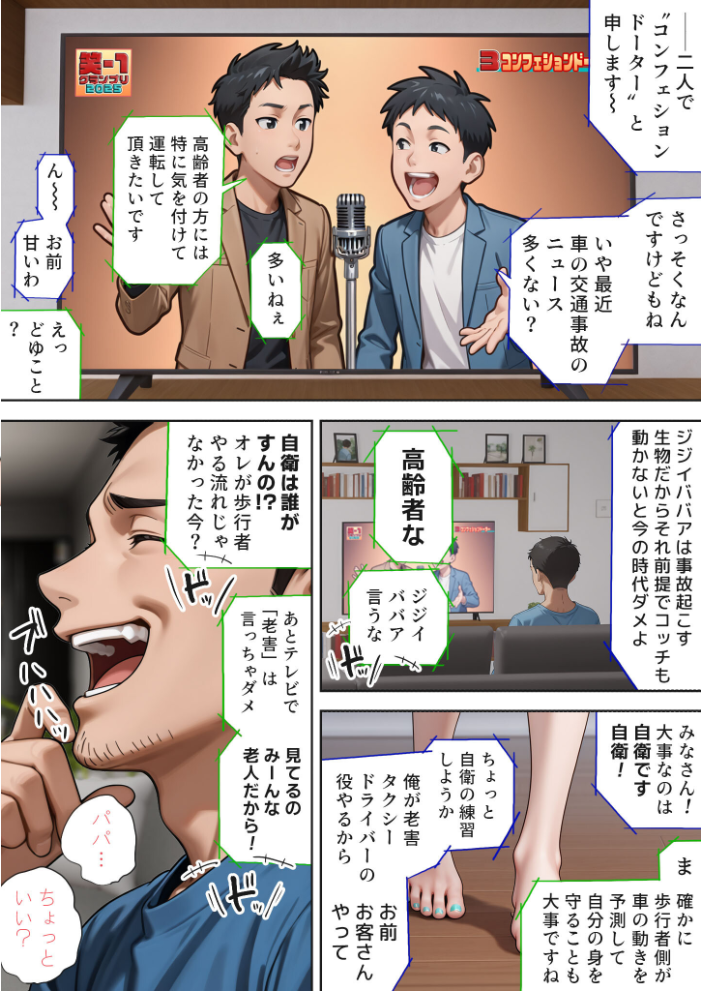 【エロ漫画】 娘の告白 モザイク版 愛・筋肉博 あいラビ サンプル画像