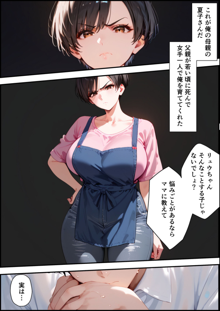 【エロ漫画】 【全2作収録】女手ひとつでボクを育ててくれた自慢の母がボクを守るためにいじめっ子の女になる話 1&2 モザイク版 バベル太郎 あいラビ サンプル画像