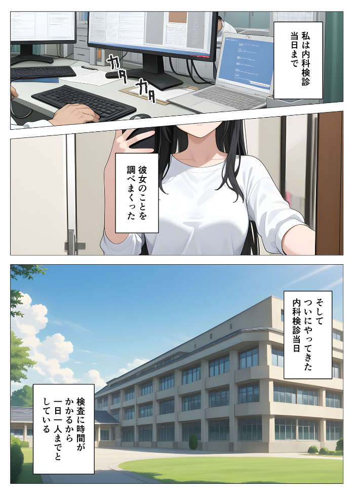【エロ漫画】 内科検診の担当医になって●●●●を好き放題 モザイク版  桃色紅茶 あいラビ サンプル画像