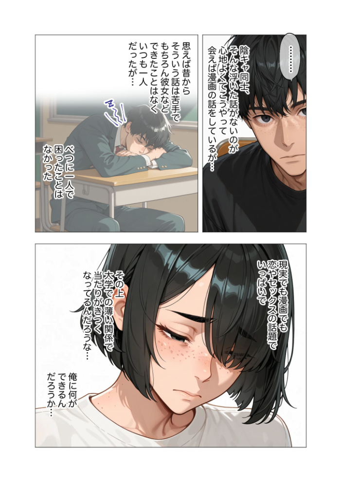 【エロ漫画】 セックスなんて気持ち悪いだけでしょ(1)〜陰キャたちの拗らせセックス〜 ぽん尻 サンプル画像