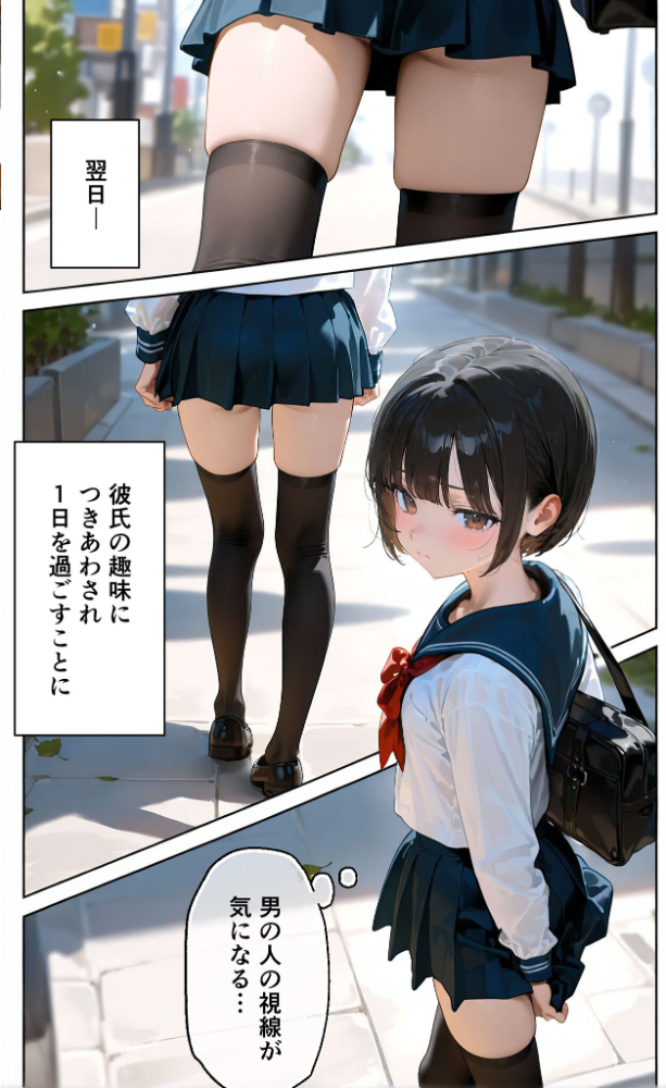 【エロ漫画】 【実話】彼女を俺の性癖に染める過程〜後輩●●をエロ服で呼び出し〜【第二章】 モザイク版 TAIL LOVERS あいラビ サンプル画像
