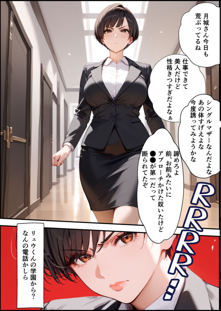 【エロ漫画】 【全2作収録】女手ひとつでボクを育ててくれた自慢の母がボクを守るためにいじめっ子の女になる話 1&2 モザイク版 バベル太郎 あいラビ サンプル画像
