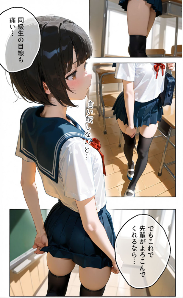 【エロ漫画】 【実話】彼女を俺の性癖に染める過程〜後輩●●をエロ服で呼び出し〜【第二章】 モザイク版 TAIL LOVERS あいラビ サンプル画像
