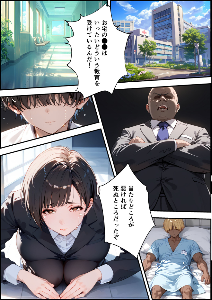 【エロ漫画】 【全2作収録】女手ひとつでボクを育ててくれた自慢の母がボクを守るためにいじめっ子の女になる話 1&2 モザイク版 バベル太郎 あいラビ サンプル画像