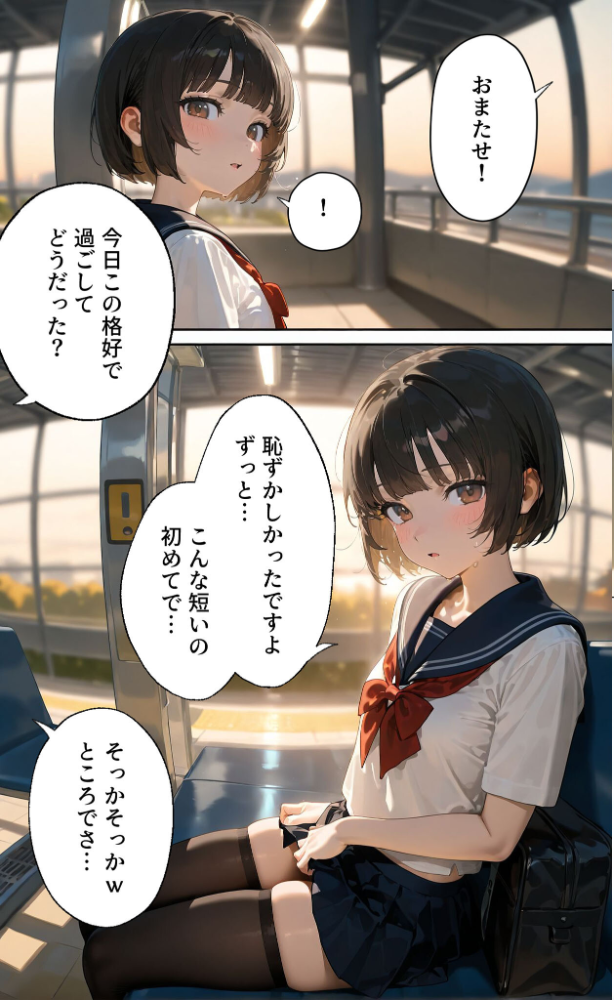 【エロ漫画】 【実話】彼女を俺の性癖に染める過程〜後輩●●をエロ服で呼び出し〜【第二章】 モザイク版 TAIL LOVERS あいラビ サンプル画像