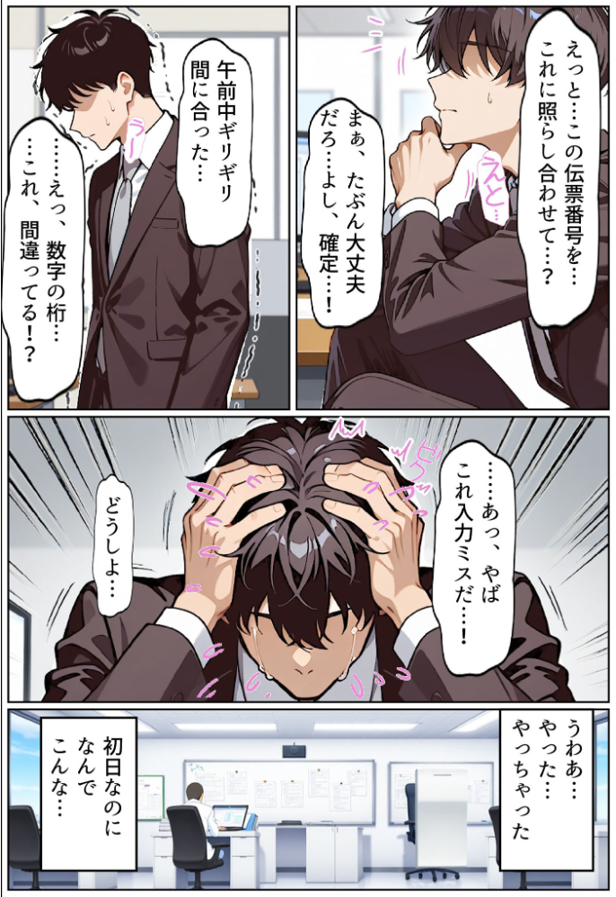 【エロ漫画】 いい歳こいてどすけべな女上司の寝取られ新人性指導 モザイク版  ちるイル あいラビ サンプル画像