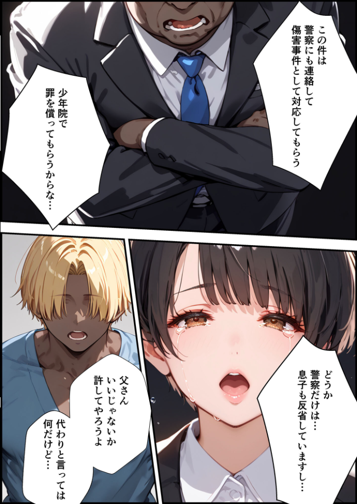【エロ漫画】 【全2作収録】女手ひとつでボクを育ててくれた自慢の母がボクを守るためにいじめっ子の女になる話 1&2 モザイク版 バベル太郎 あいラビ サンプル画像