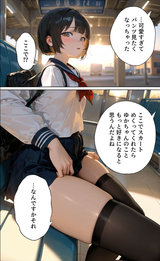 【エロ漫画】 【実話】彼女を俺の性癖に染める過程〜後輩●●をエロ服で呼び出し〜【第二章】 モザイク版 TAIL LOVERS あいラビ サンプル画像