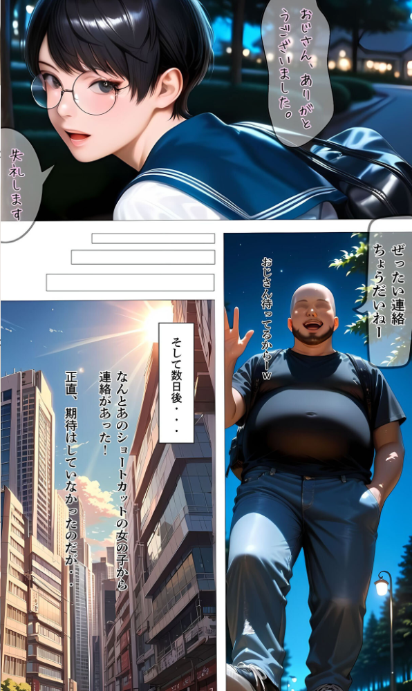 【エロ漫画】 【純朴巨乳美●●パイ●リ編】水着撮影会のはずが、いつのまにかおぢさんち〇ぽに沼る話3 モザイク版  メコ神 あいラビ サンプル画像