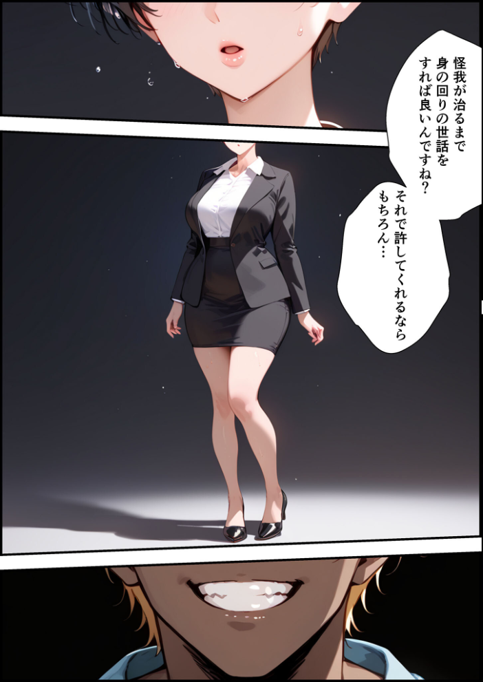 【エロ漫画】 【全2作収録】女手ひとつでボクを育ててくれた自慢の母がボクを守るためにいじめっ子の女になる話 1&2 モザイク版 バベル太郎 あいラビ サンプル画像