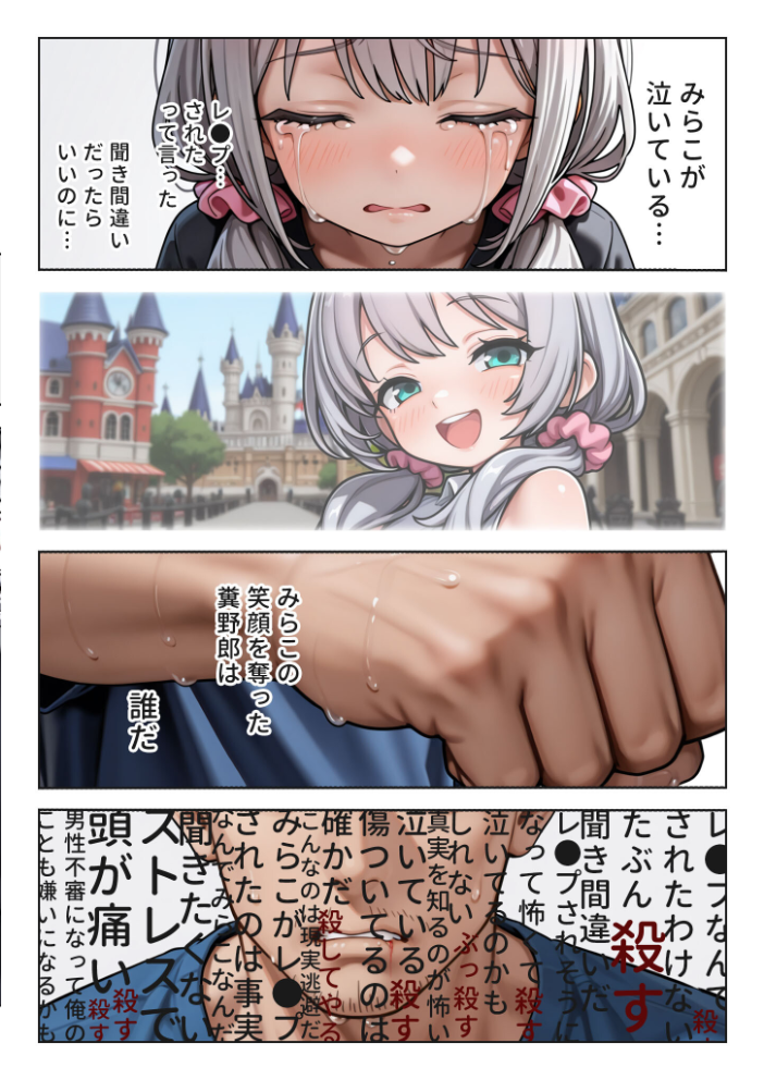 【エロ漫画】 娘の告白 モザイク版 愛・筋肉博 あいラビ サンプル画像