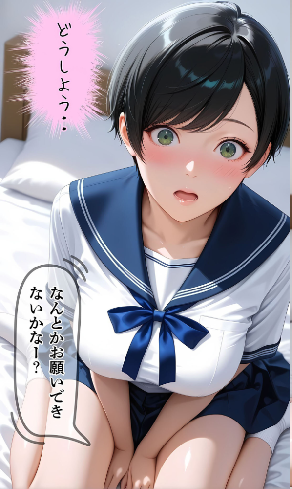 【エロ漫画】 【純朴巨乳美●●パイ●リ編】水着撮影会のはずが、いつのまにかおぢさんち〇ぽに沼る話3 モザイク版  メコ神 あいラビ サンプル画像