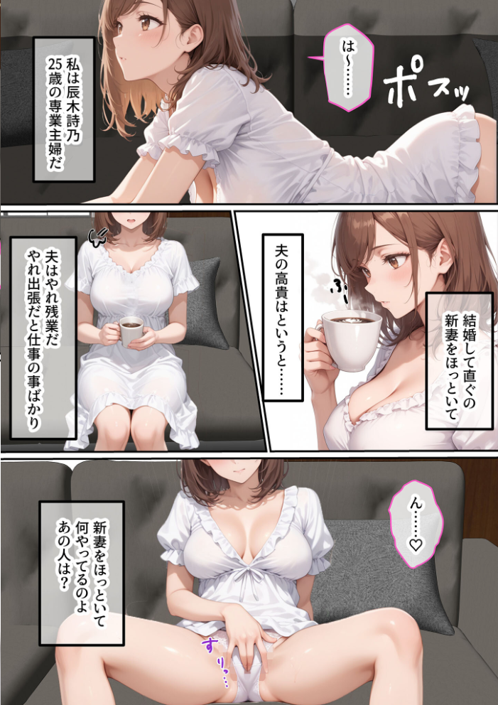 【エロ漫画】 ただ空き巣に入っただけのはずが欲求不満な人妻を堕とすことになった話〜盗んだのは物ではなく躰でした〜 モザイク版 ラブ熟 あいラビ サンプル画像