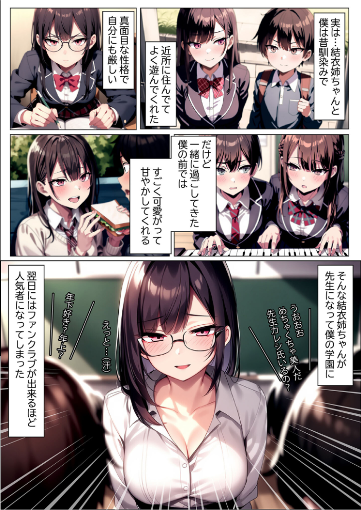 【エロ漫画】 彼女と付き合えた日が人生のピークだった件 モザイク版 ストラボ あいラビ サンプル画像