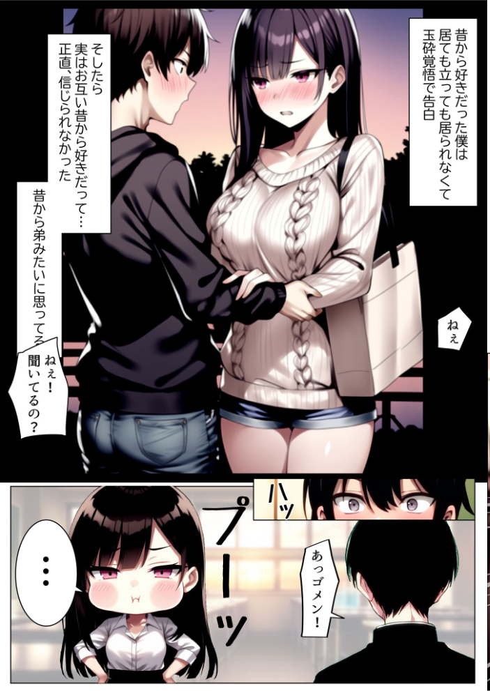 【エロ漫画】 彼女と付き合えた日が人生のピークだった件 モザイク版 ストラボ あいラビ サンプル画像
