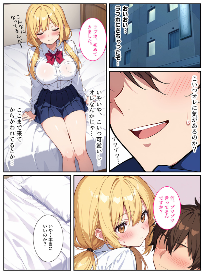 【エロ漫画】 落ち込んでるオレに爆乳の後輩女子が処女をくれました! モザイク版 StudioSR あいラビ サンプル画像