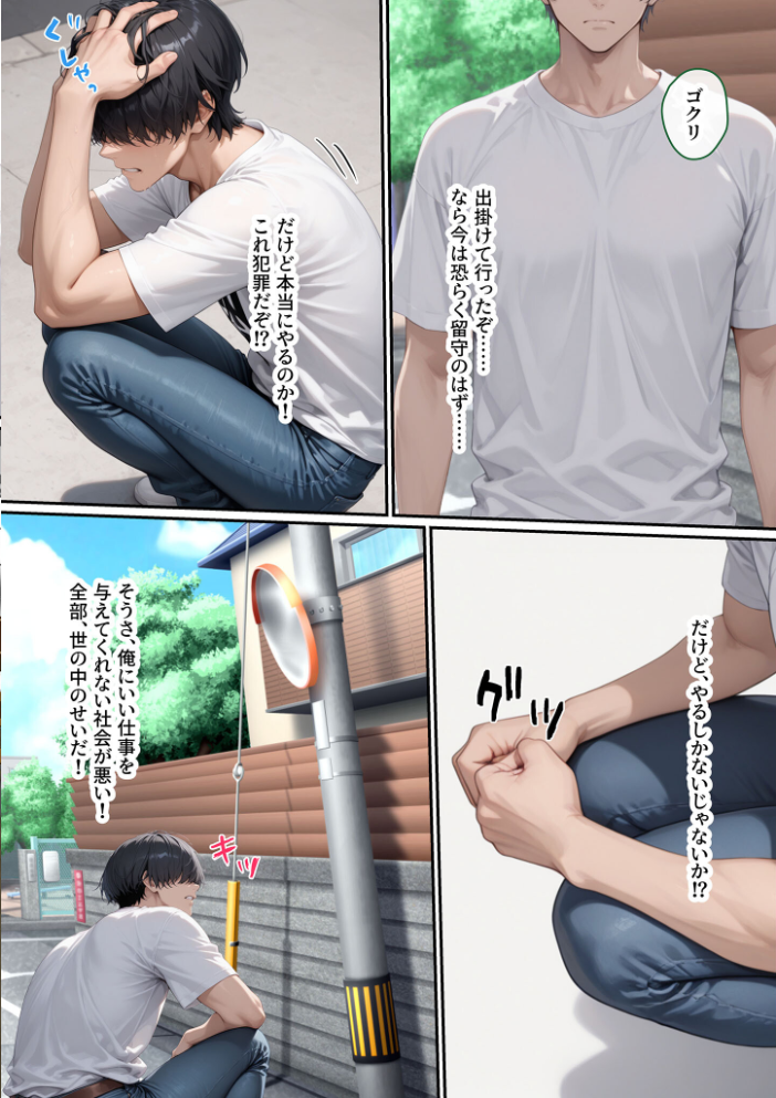 【エロ漫画】 ただ空き巣に入っただけのはずが欲求不満な人妻を堕とすことになった話〜盗んだのは物ではなく躰でした〜 モザイク版 ラブ熟 あいラビ サンプル画像