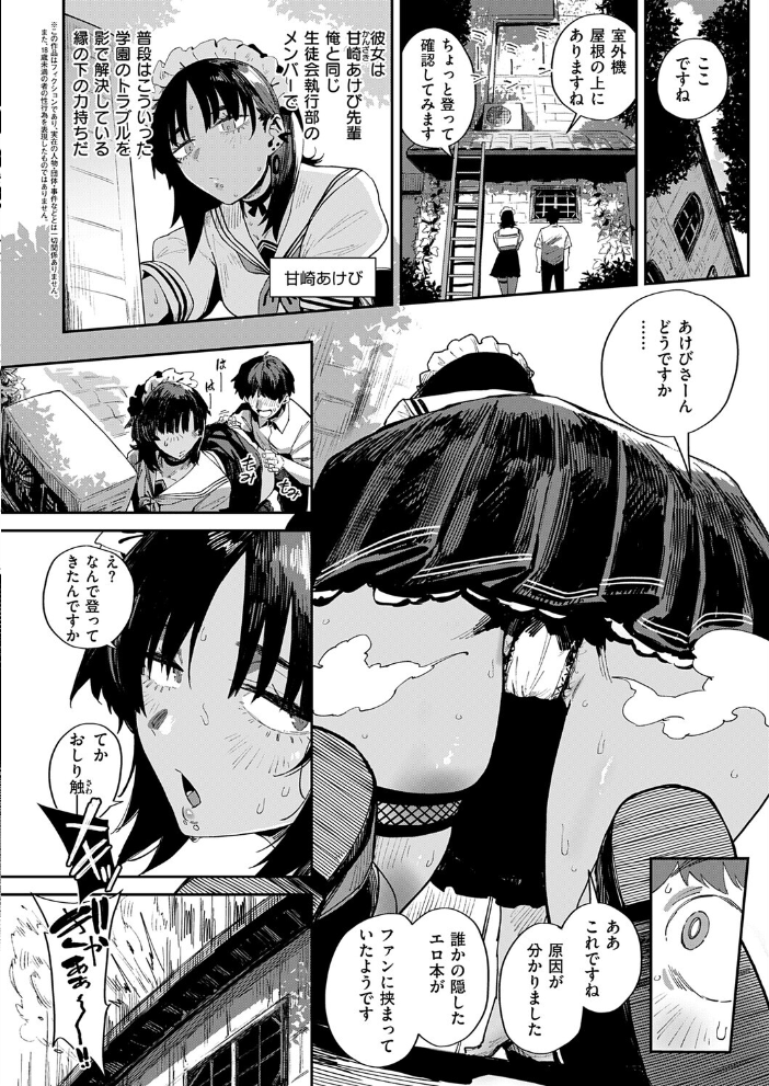【エロ漫画】夏の日差しの下、校内で繰り広げられるハーレム中出し騎乗位アナルセックスの秘密の性徒会！ サンプル画像