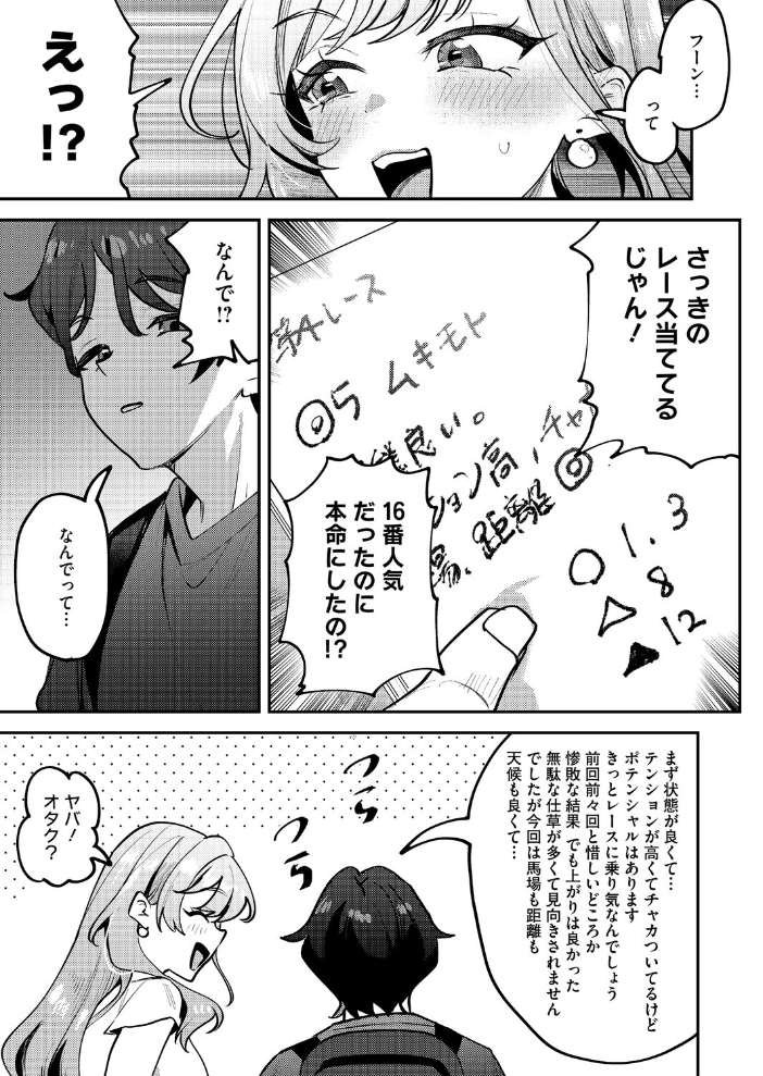【エロ漫画】童貞男を翻弄する年上ギャルりょこまるの巨乳と初ホテルでの新馬戦セックス! サンプル画像