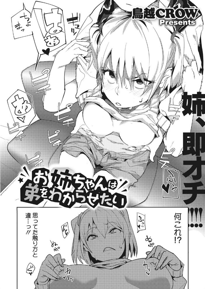 【エロ漫画】お姉ちゃんは弟をわからせたい—巨乳の姉が精気をもらす夜の授業w サンプル画像