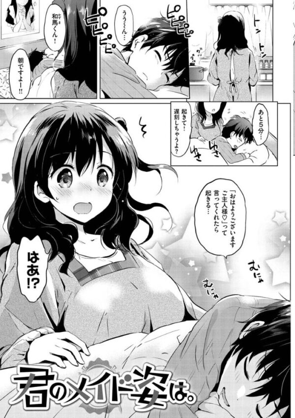 【エロ漫画】巨乳美乳のギャルメイドと中出しフェラで誘う騎乗位プレイwしいたげない愛情と露出でとろける夜w サンプル画像