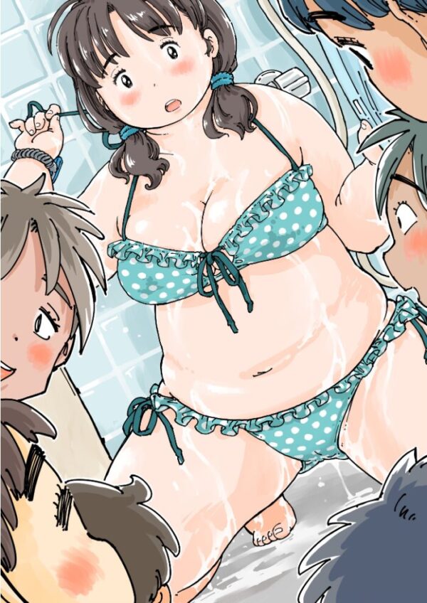 【エロ漫画】ぽっちゃり母娘のプール後の乱れた夜 さらけ出す体と淫らな欲望の素肌 Éw サンプル画像