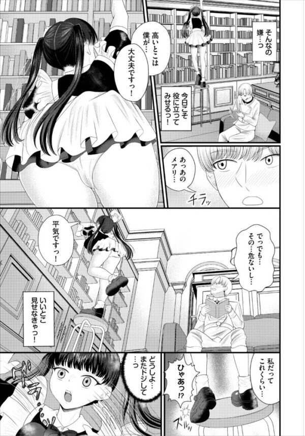 【エロ漫画】美乳のメイドと主人の秘密の奉仕で魅了される騎乗位フェラ中出しラブ! サンプル画像