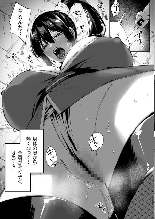 【エロ漫画】領主の館に忍び込んだクノイチが拘束と快楽に堕ちる中出し性奉仕の凌辱譚!w サンプル画像