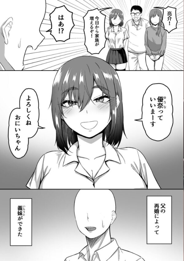 【エロ漫画】義理の妹・優奈と始まるSっ気満載の関係はじめに中出しを含む夜の駆け引きｗ サンプル画像