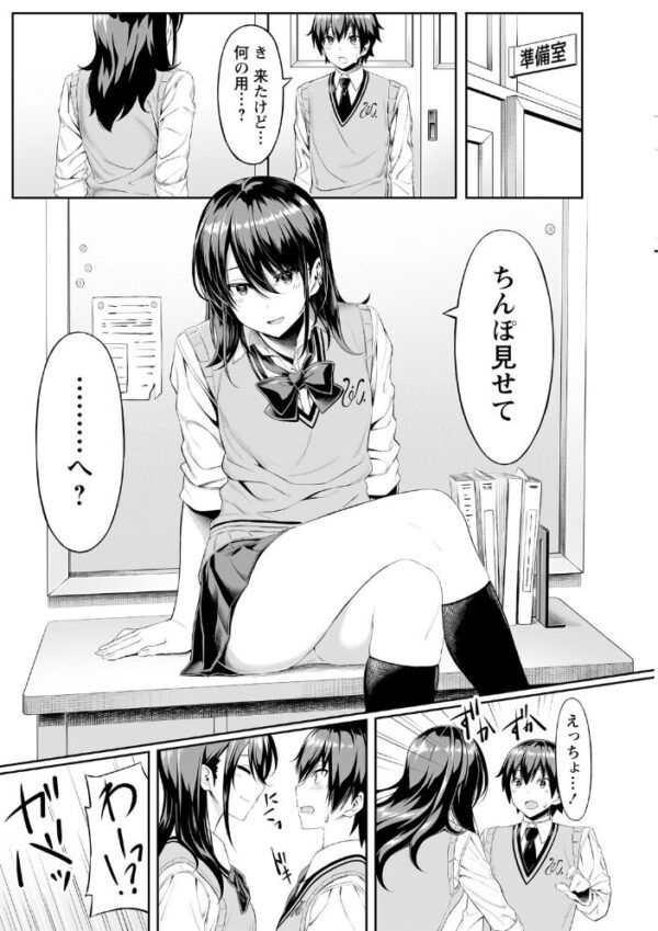 【エロ漫画】美乳の彼女と友人たちが密室で楽しむ中出し騎乗位の夜w サンプル画像
