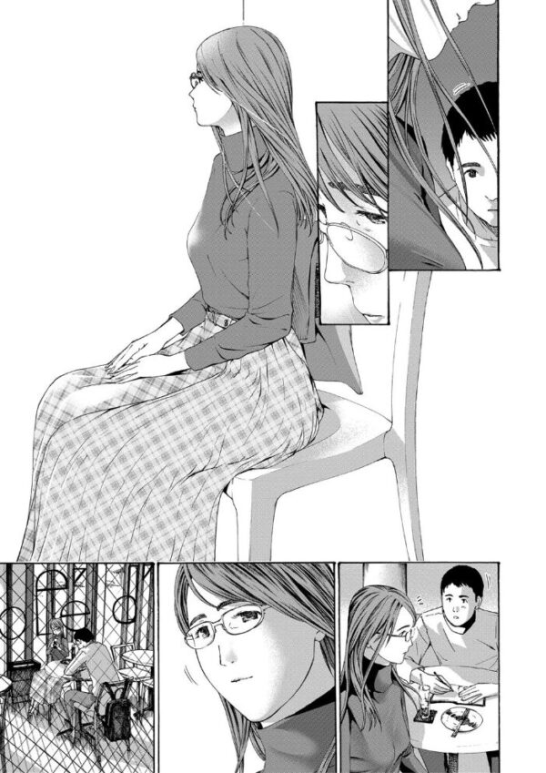 【エロ漫画】美乳の熟女とOLが距離を詰める中出しフェラとパイズリの欲望旅!w サンプル画像
