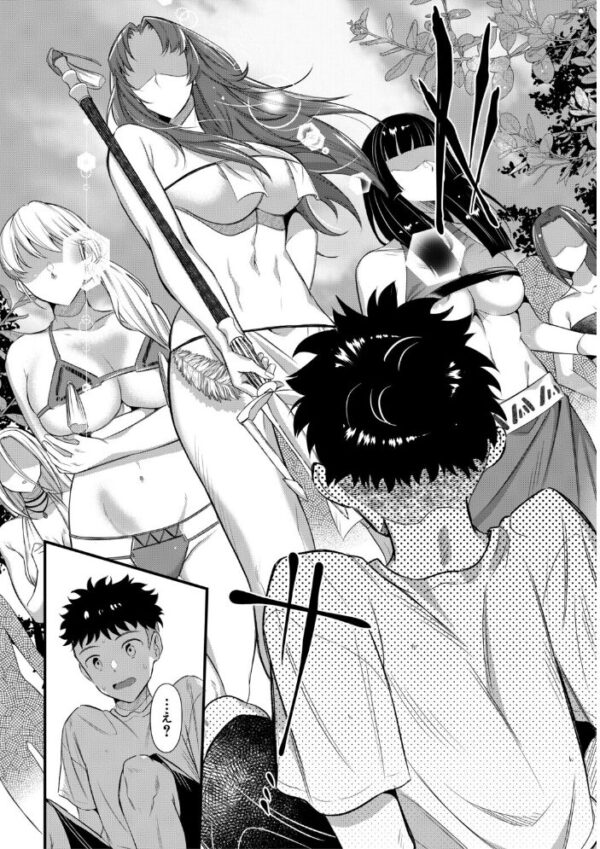 【エロ漫画】姉と母とハーレムの中出し露出プレイで囲まれる夜の関係 Wｗ サンプル画像
