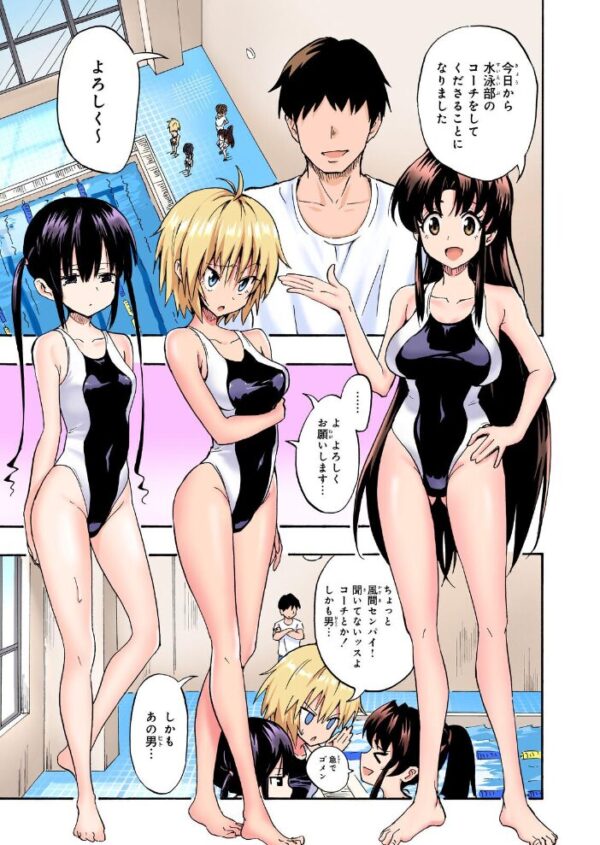 【エロ漫画】学校の制服美少女たちと陽の下で狙う中出しセックスの一夜の騒然としたハーレム事情w サンプル画像