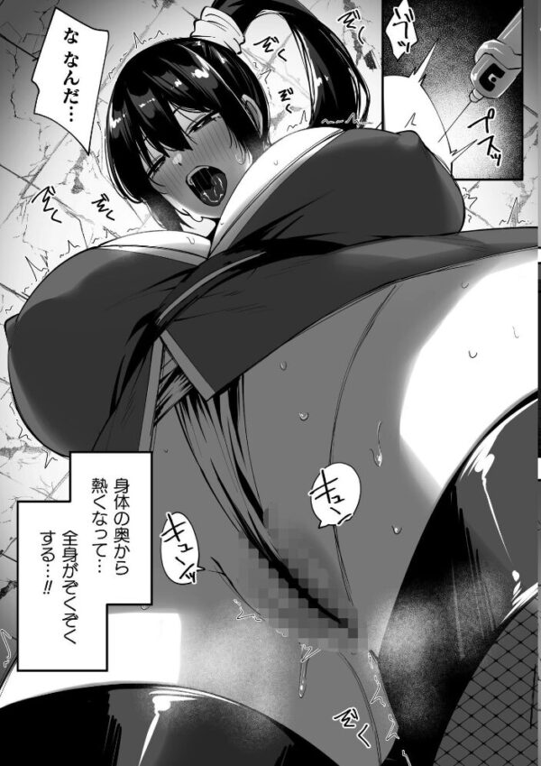 【エロ漫画】淫紛の黒衣を纏う姫は巨乳の女体化を経て中出しとフェラに溺れる騎士との禁断の戦場!! サンプル画像