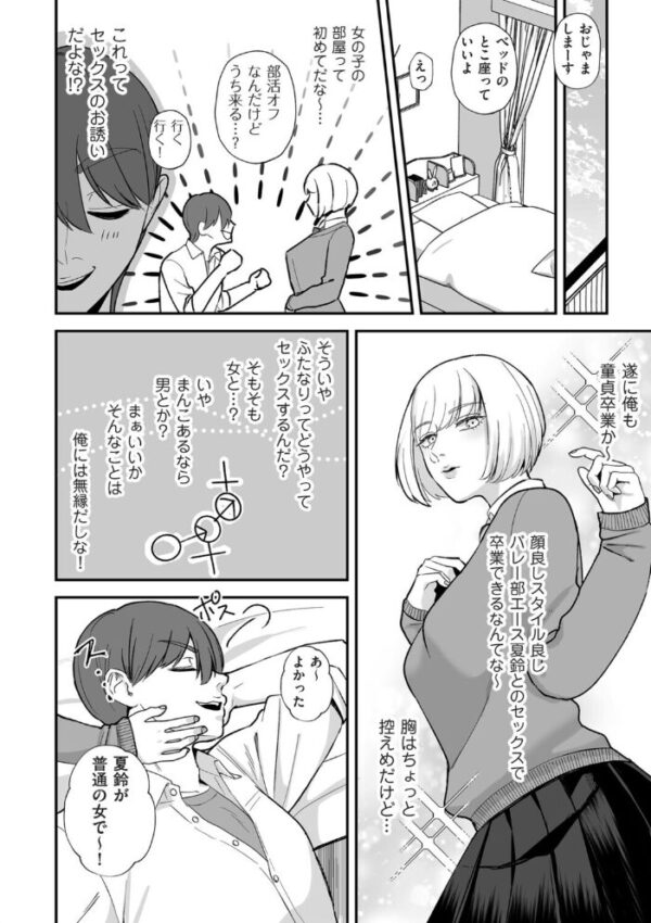 【エロ漫画】ふたなり彼女と俺の性的教育―女子校生の巨乳と想像を超えるアナルプレイを初体験する夜! サンプル画像