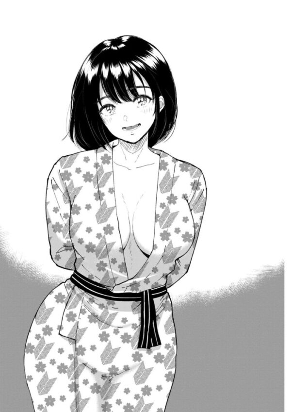 【エロ漫画】温泉旅館で隣の部屋の人妻と後輩が抱える事情が情事へと発展するの夜エロス サンプル画像