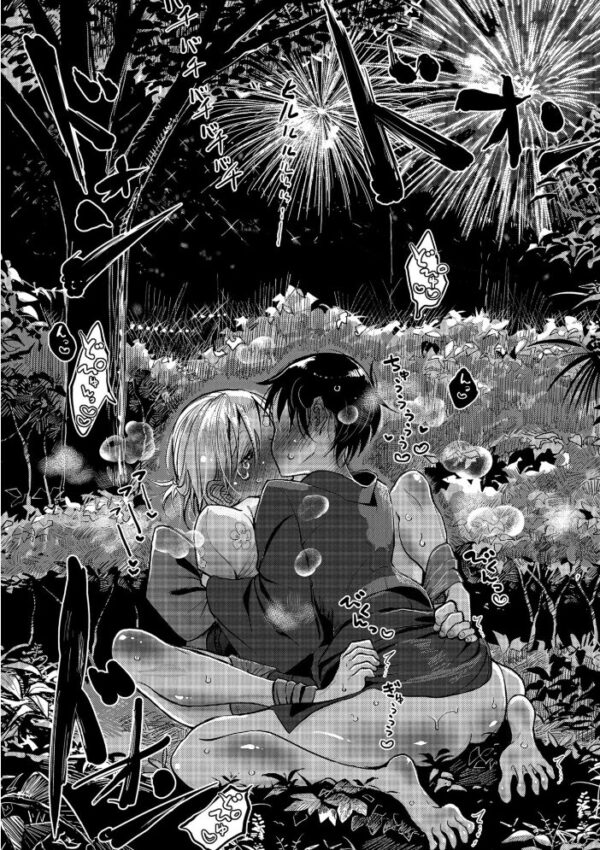 【エロ漫画】幼馴染の巫女と巨乳OLが密やかに惹かれ合い中出し願望を叶える夜w サンプル画像